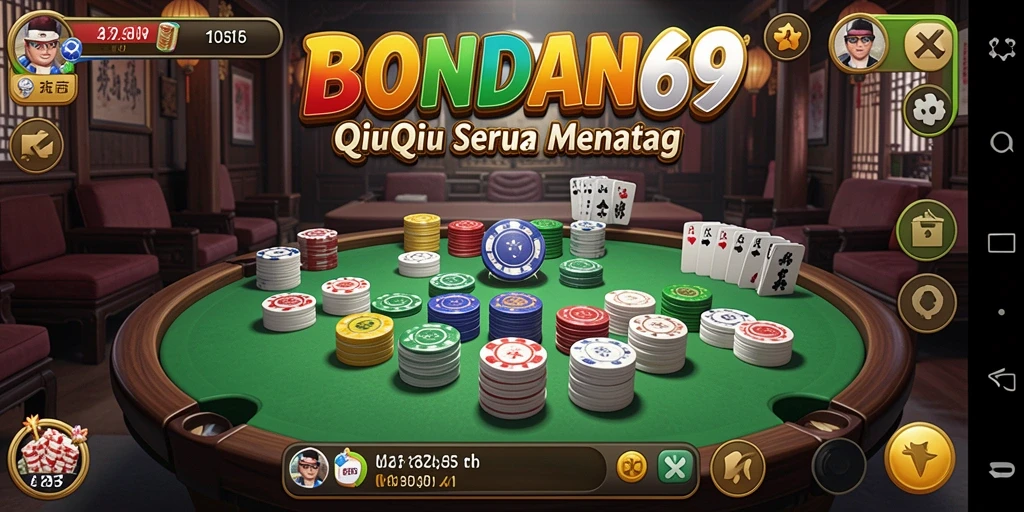 Tampak layar permainan BONDAN69 dengan aksi seru QiuQiu.