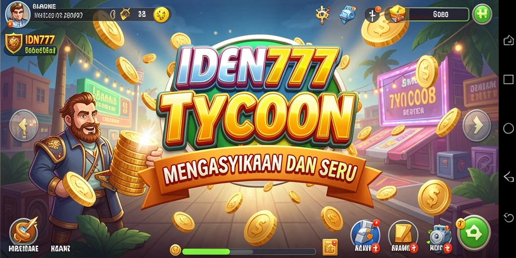 Tampilan gameplay menarik dari IDN777 yang menampilkan manajemen bisnis.