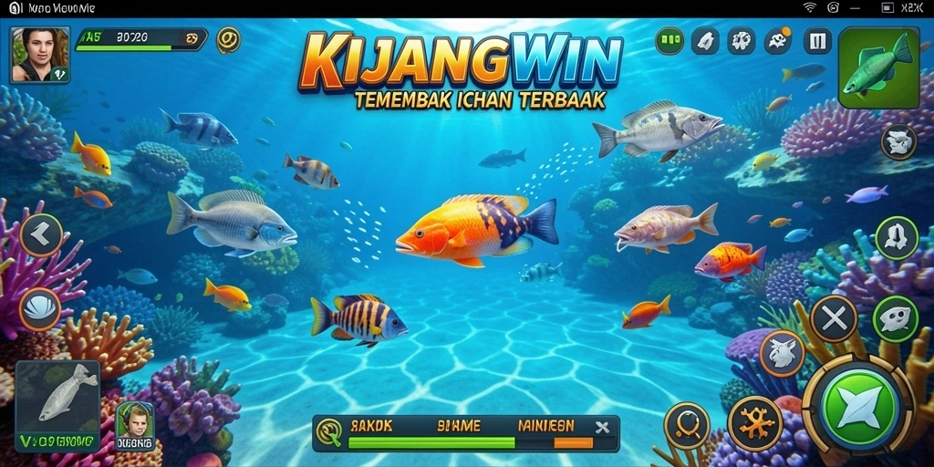 Screenshot gameplay KIJANGWIN yang menakjubkan dengan aksi Tembak Ikan.