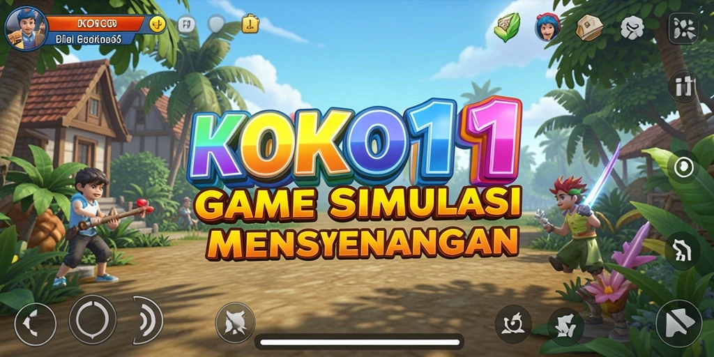 Screenshot gameplay KOKO11 menawarkan aksi seru dan interaksi karakter.