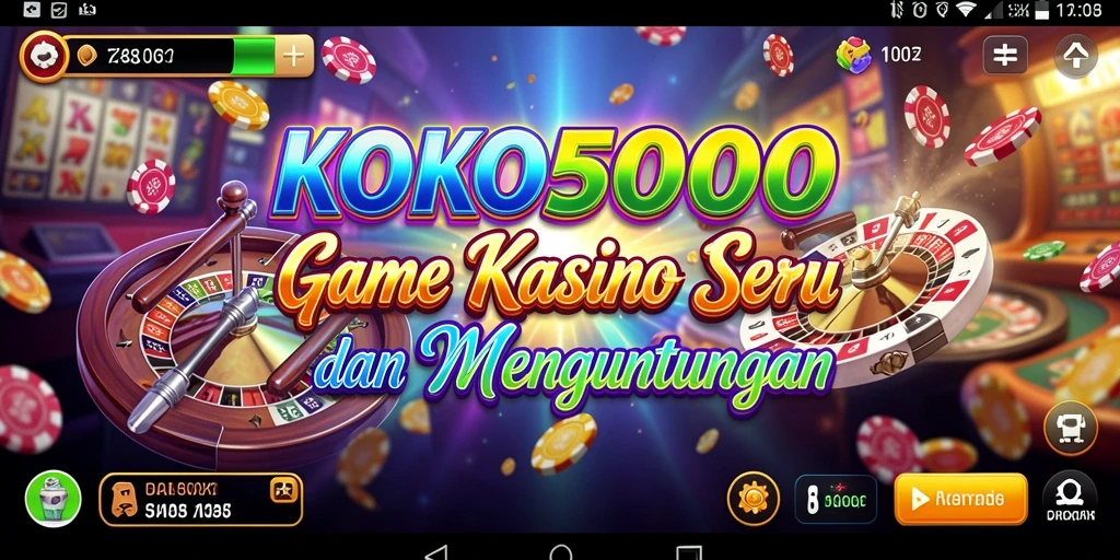 Tampilan gameplay KOKO5000 yang menakjubkan dalam suasana Kasino.