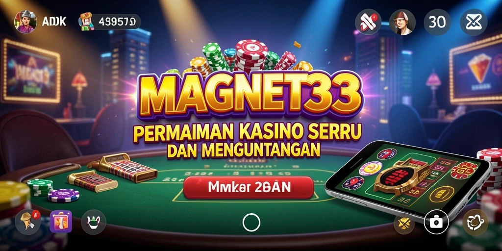 Gameplay menarik dari aplikasi Kasino MAGNET33.