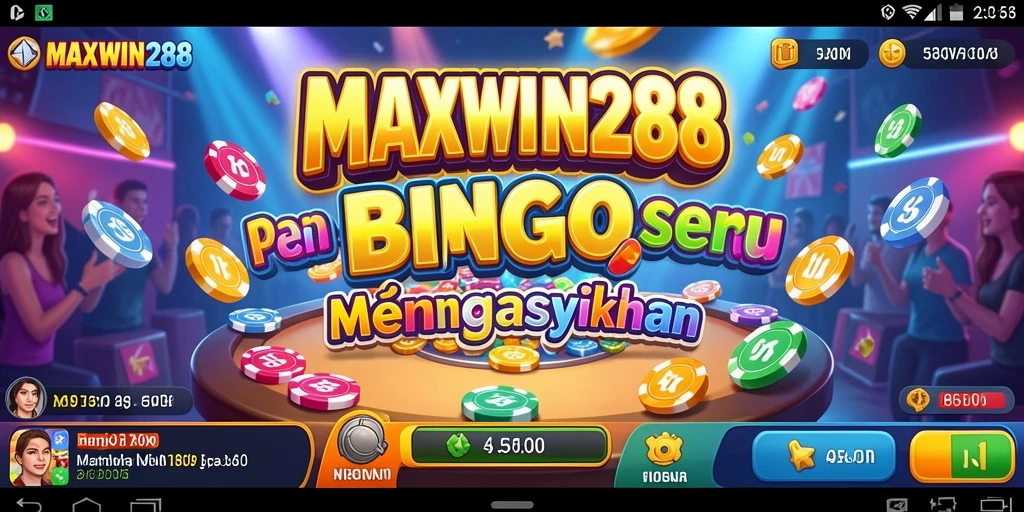 Tampilan gameplay seru di MAXWIN288 dengan suasana Bingo yang mendebarkan.