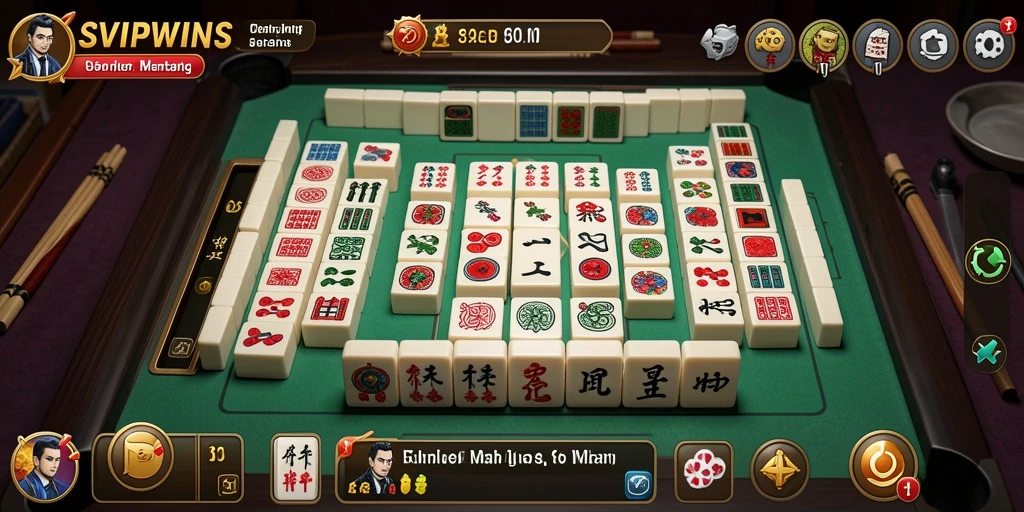 Tangkapan layar permainan <strong>SVIPWINS</strong> menampilkan pengalaman bermain Mahjong yang mendebarkan.