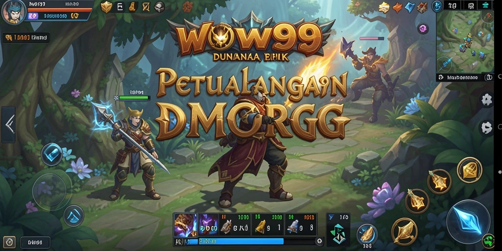 Screenshot utama WOW99 menampilkan petualangan epik dalam gameplay MMORPG.